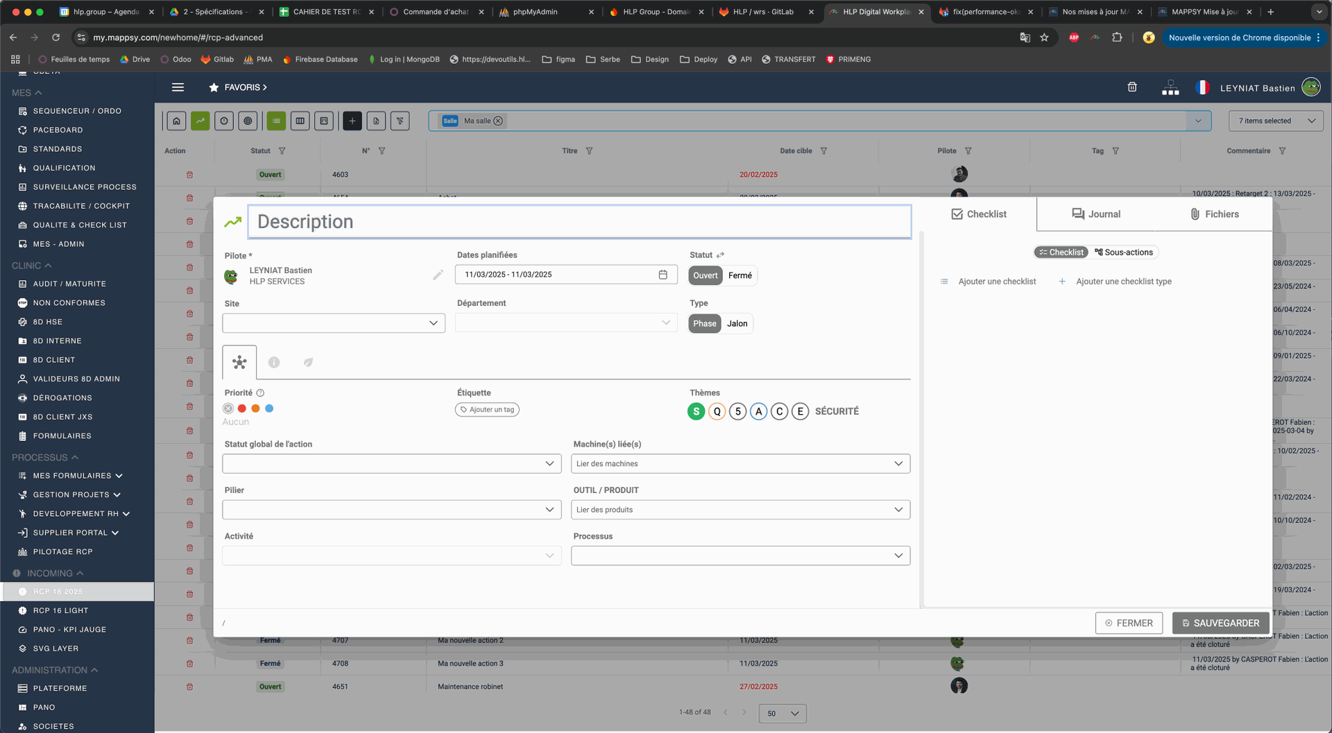 Fiche action avancée Fiche action avancée