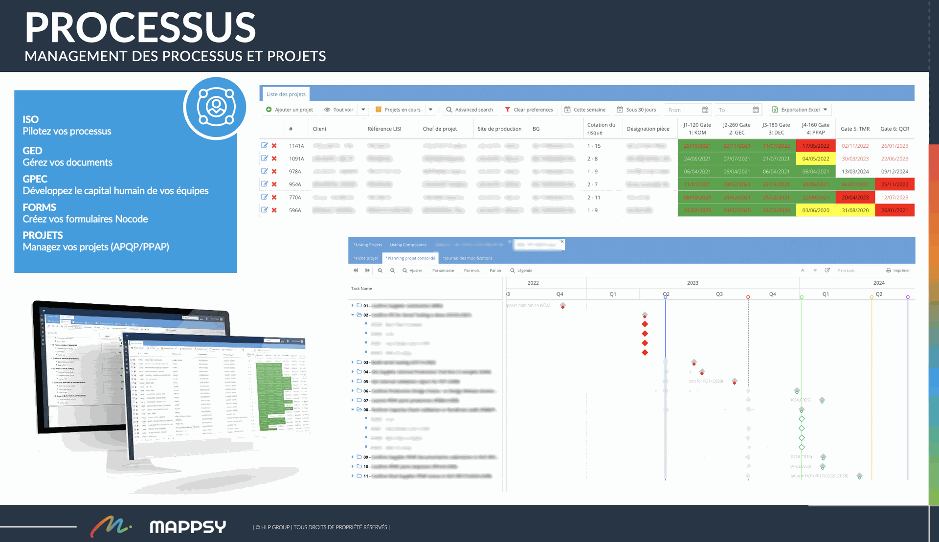 Screenshot application Mapssy PROCESSUS